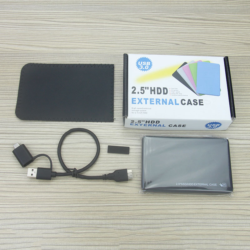 Amazon Лидер продаж внешний 2,5-дюймовый корпус жесткого диска ABS HDD CASE USB 3,0 SSD SATA жесткий диск