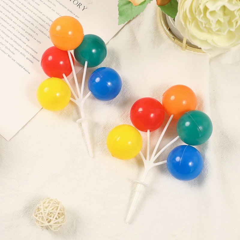 Colorful Balloon Cake Topper For Birthday Baby Shower Wedding Cake Baking Decoration