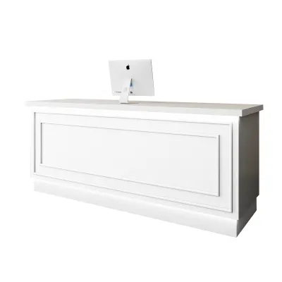Simple and modern hotel company lobby reception desk bar counter cashier beauty salon commercial counter