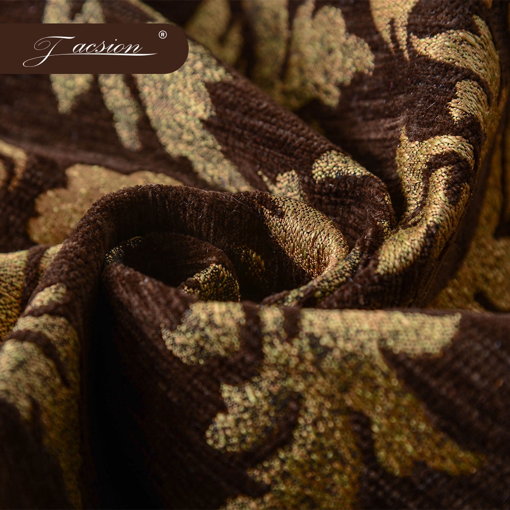 Turkey Design 100% Polyester Acrylic Thick Jacquard Weaving Chenille Fabric Moroccan Sofa Fabric