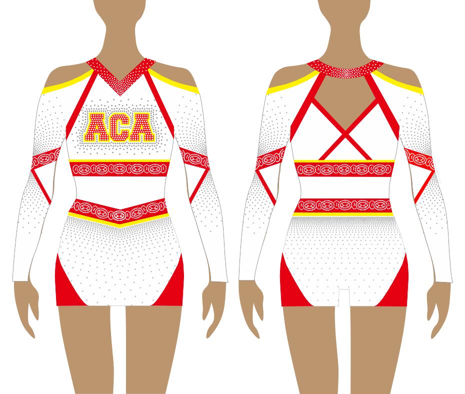 Hot Selling Cheap Cheerleading Uniform Dress Custom Cheerleading