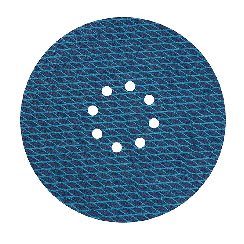 9inch 240 Grit Blue Rhombus-Shaped Sanding Disc Aluminum Oixde Vlcro Sandpaper Disc Hook & Loop Sanding Disc Without Clogging