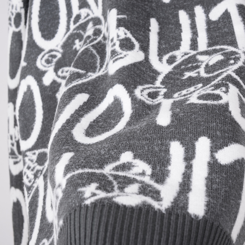 Men's Casual Autumn Winter Crew Neck Cos Knitted Sweater Jacquard Pattern Polyester Fashion Pullover