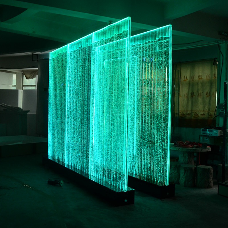 LED acrylic water bubble wall panel room divider screen wedding background