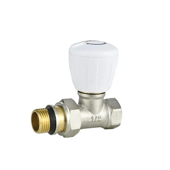 Brass Straight Micrometric Valve Radiator Valve 1/2inch Brass Radiator Valve