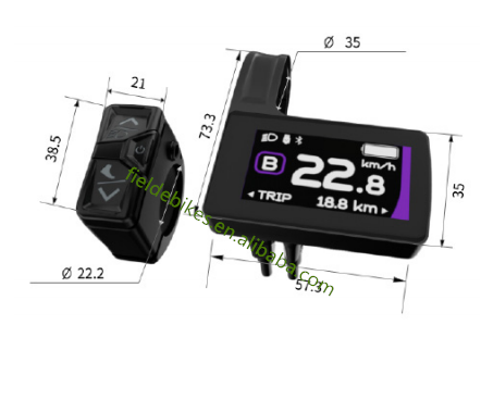 Цветной дисплей Bafang DPC244 DPC245 с Bluetooth для двигателя bafang M510/M600