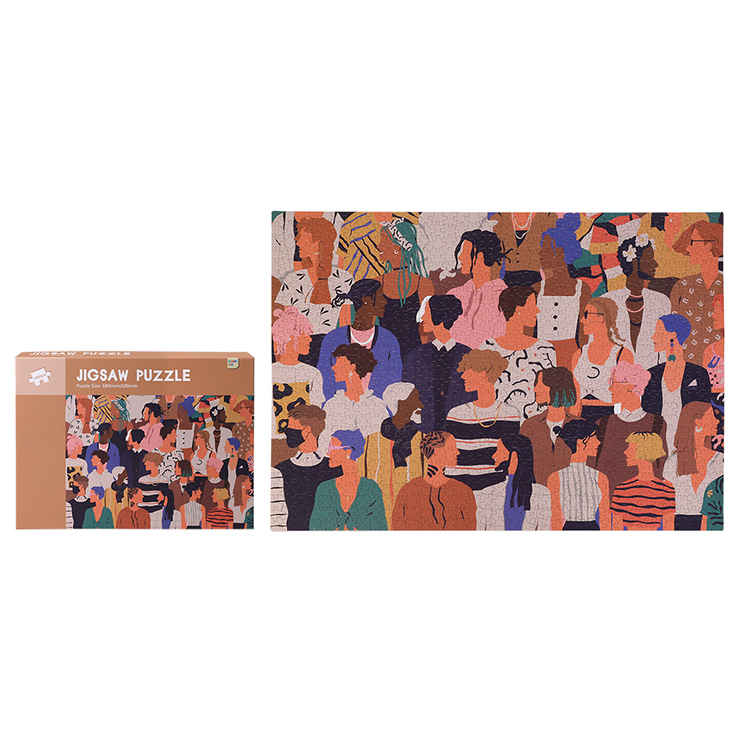Hot new Arrival Latest Design plastic jigsaw puzzle production custom 1000 pieces jigsaw puzzle