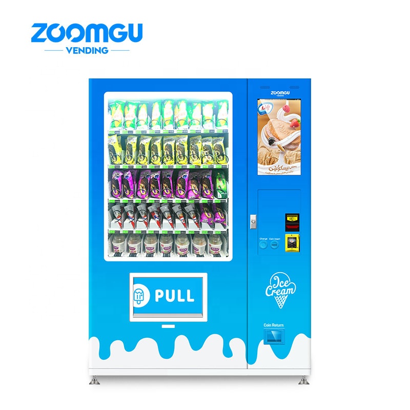 Zoomgu 24 часовая самостоятельного сервиса машина для приготовления мороженого самых лучших брендов с дисплеем