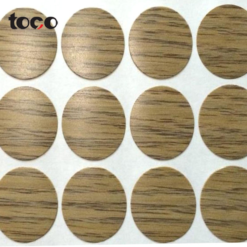 Hole Sticker Furniture Cover Head Wood Grain Self Door Adhesive Screw Cap