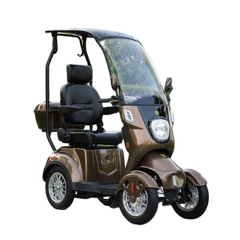 The lowest price handicapped scooter electric with canopy for old and disabled people go out