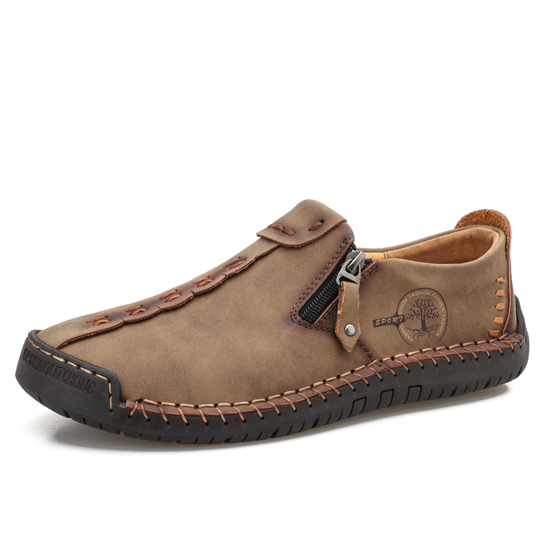 Wholesale High Quality Genuine Men's Leather Dress Shoes Plus Size New Product Ideas Men's Casual Shoes 2021