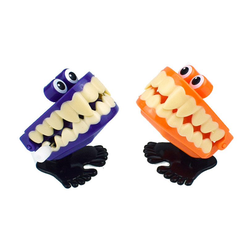 Cross-border explosive novelty interesting winding up chain wear glasses Jump ah Halloween gift