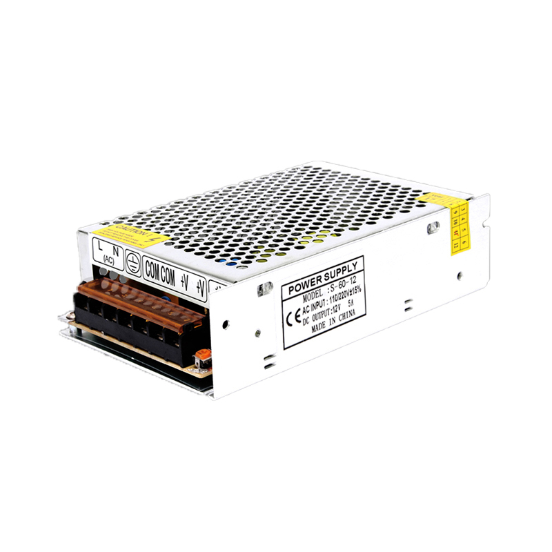 12V 60W S-60-12 Светодиодный драйвер питания Европейский сертификат соответствия ограничениям на использование опасных материалов в производстве электрического и электронного светодиодный драйвер 700ma