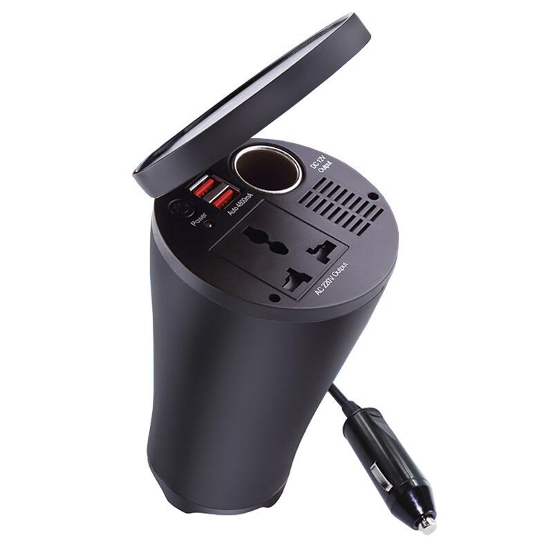 150W car inverter dual USB2.1A12V to 220V power converter for laptop with USB charger cigarette socket