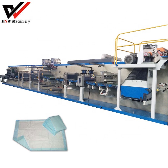 China disposable puppy dog traning pee pads making machine