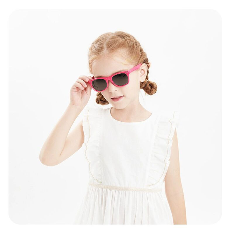 High Quality Flexible Soft Frame 2021 Girls Boys Baby Sun Shade Glasses Stock UV400 Cool Kids Sunglasses