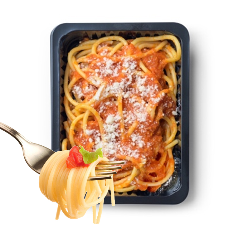 Cooked Frozen Ready Made Meal Bucatini Amatriciana Instant Sauce Pasta Instant Pasta Masines Food
