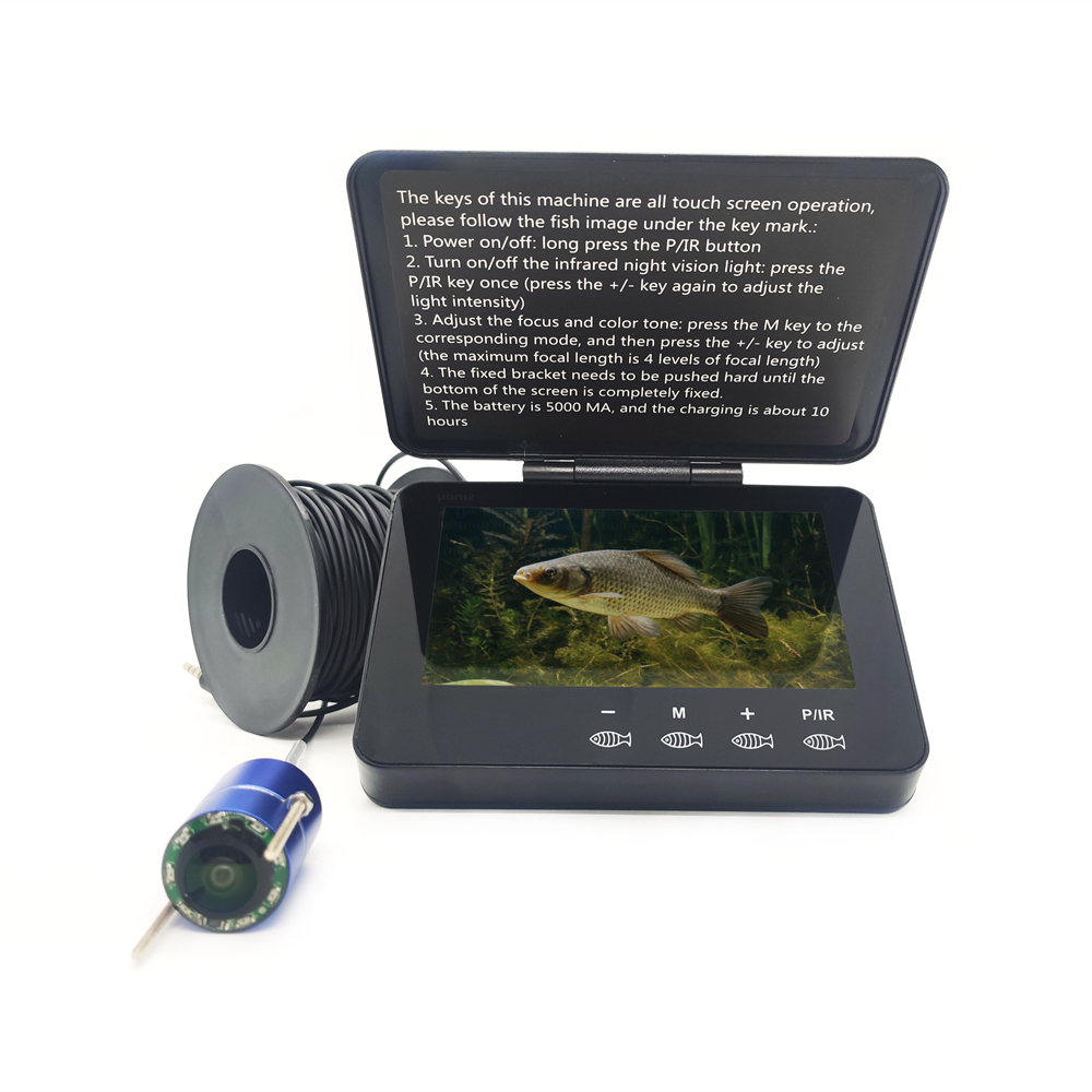 Hot Sale Aluminum Underwater Fishing Camera Portable Fish Finder Camera Hd Infrared Led Waterproof Camera 800*480 Monitor For