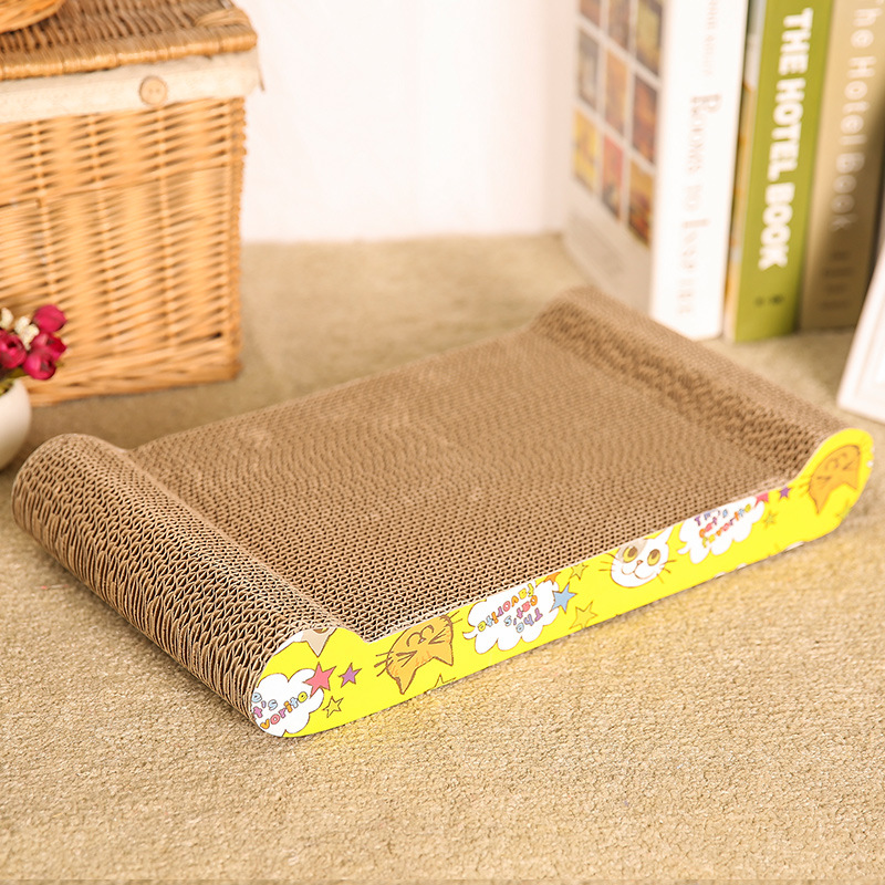 Cardboard Cat Scratcher Multi Shape Grinded Paw Pet Toy With Catnip Pet Cat Scratch Board Pet Cat Toy