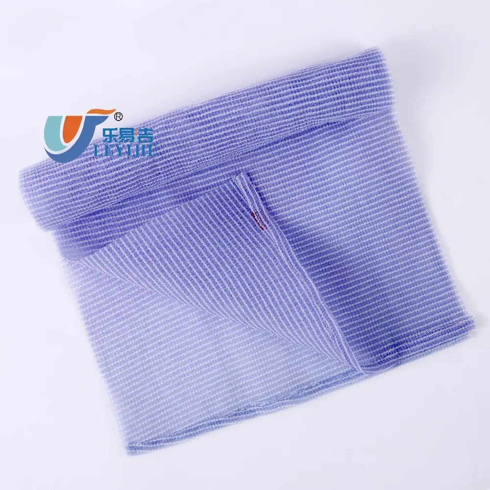 Purple White Strip 60% Nylon +40% Polyester Exfoliating Shower Bath Towels Japanese Beauty Body Dish Wash Cloth