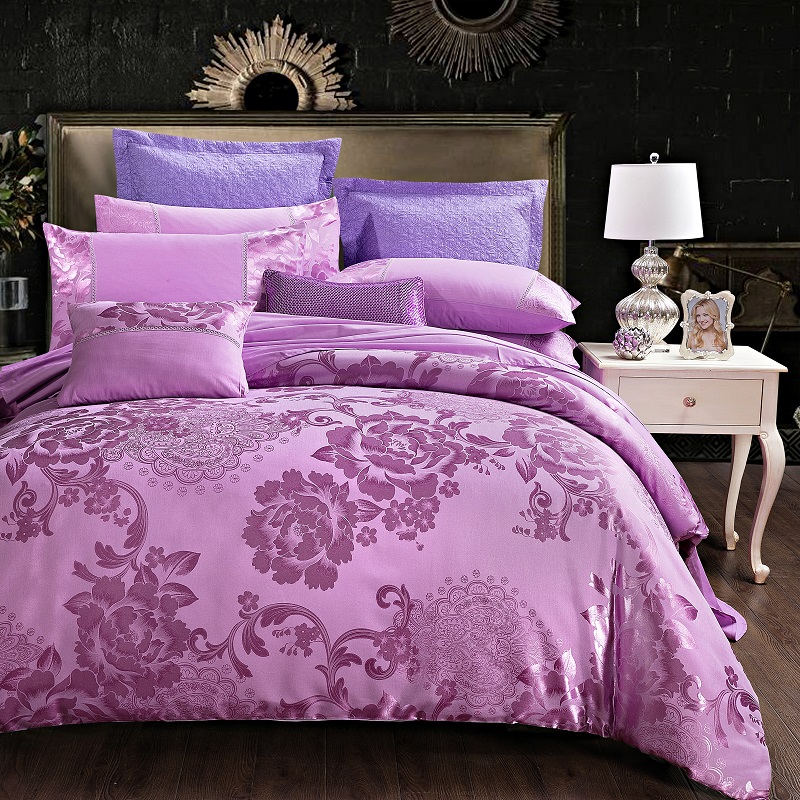 2021 Hot 100% Cotton Luxury Jacquard European Style Duvet Cover Bedding Sets