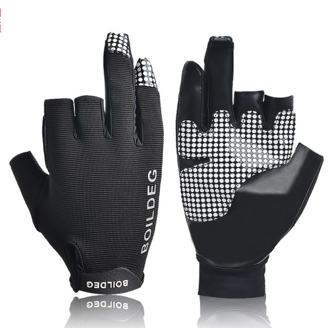 Three Fingers Anti Slip Full Finger Professional Outdoor Fishing Protective Gloves