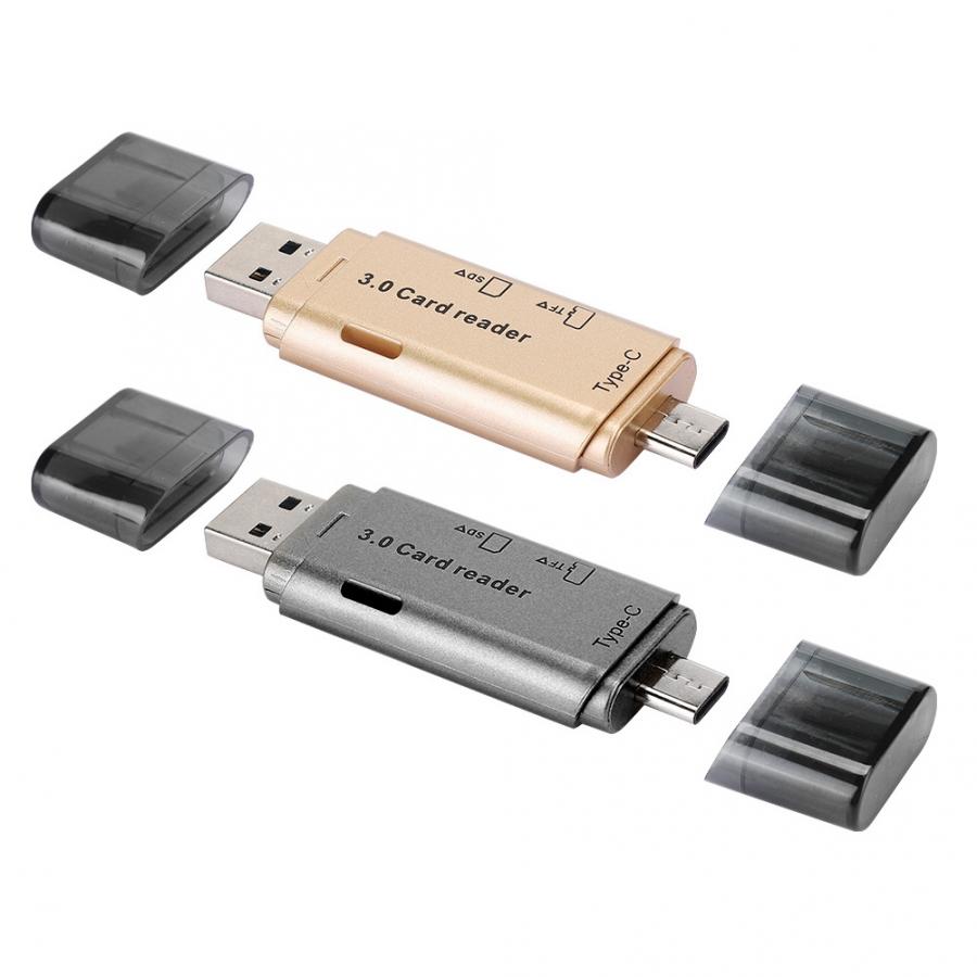 USB 3,0 многофункциональный кардридер для мобильного телефона компьютера 2 в 1 портативный конвертер памяти TF SD кардридер USB