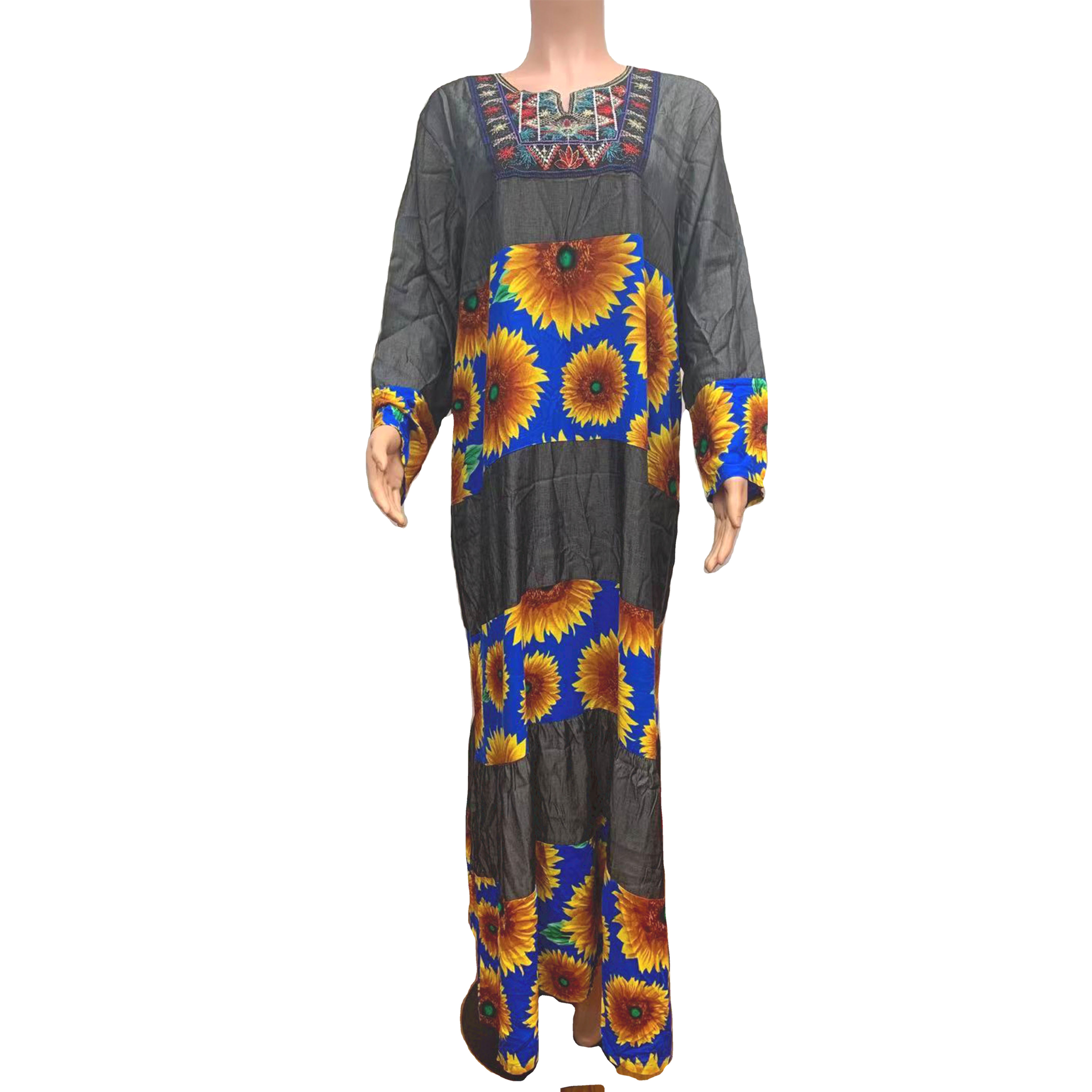 2021 wholesales Plus Size casual long maxi dress new casual wear Kftan Clothing dress abaya woman natives african dresses