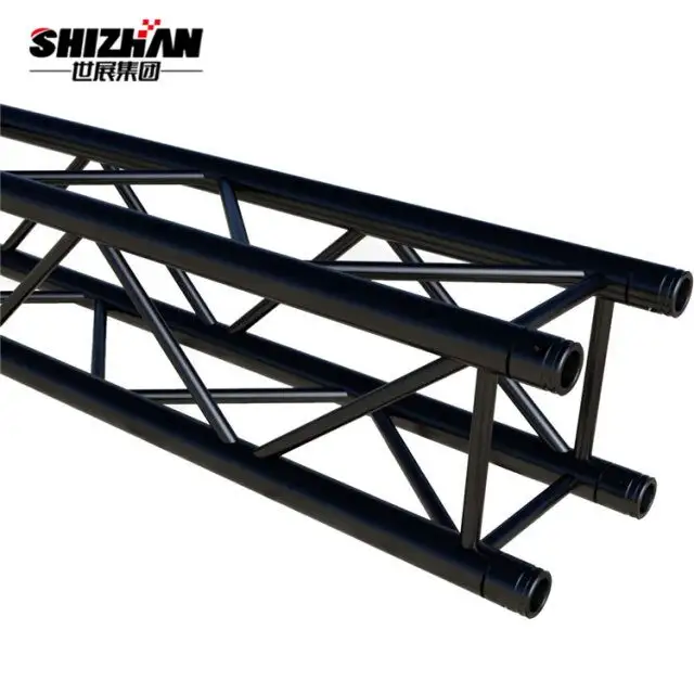 Top Quality Black Lighting Stage Aluminum Truss Structure On Sale