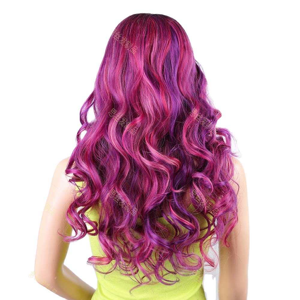 Wigs for European and American women are divided into long large wave wig sets and long curl sets. Manufacturers wholesale in st