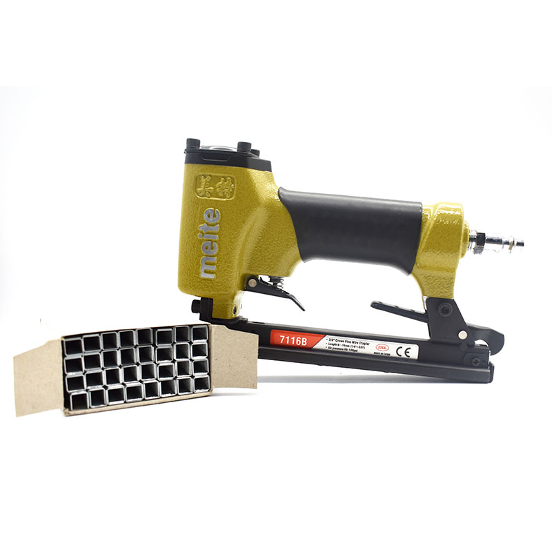 Sunwell 7116B pneumatic staple gun 22GA 3/8'' Crown Fine Wire Stapler Air Stapler