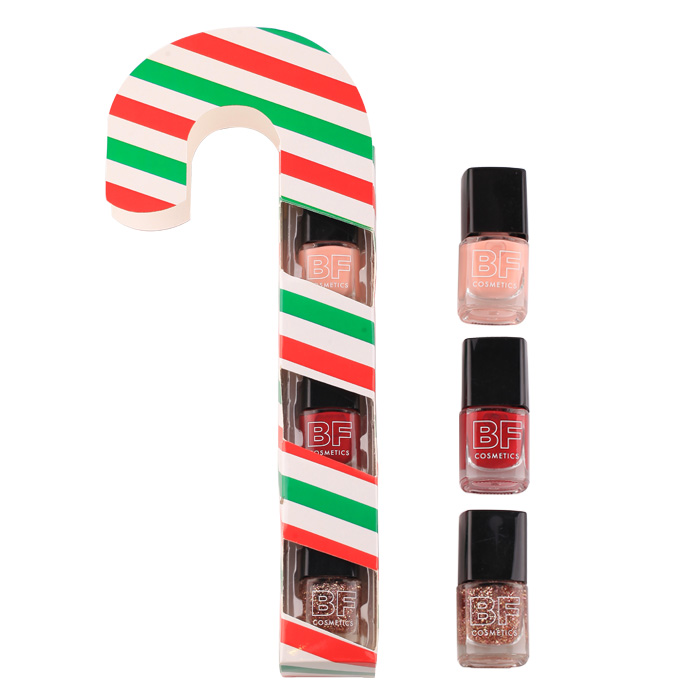 Christmas Style Umbrella Shape 3 Pack Private Label No Label Gel Nail Polish Kit Set