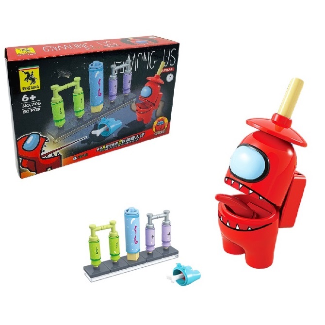 Среди нас impostor игрушка знаменитая игра amongus игрушка блок совместим с LE GO среди нас фигурки DIY строительный блок