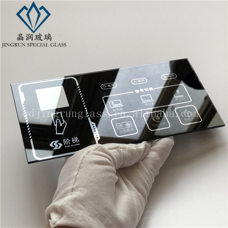 Hot Sale Smart Touch Sensitive Light switch Glass Panel Silkscreen Color Wall Plate Screen Tempered Glass Flat Plate