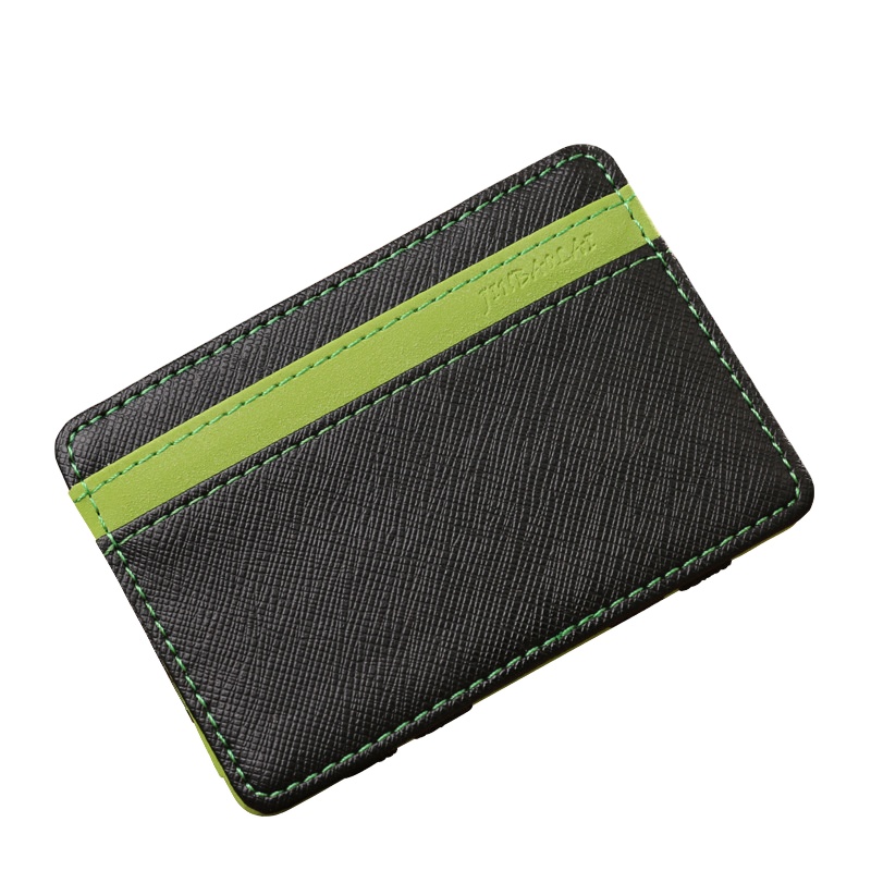 WOKE Custom PU Leather Magic Wallet Multi-Function Zipper Card Holder Creativity Magic Bag