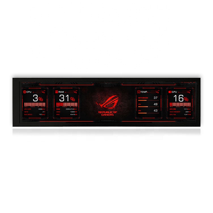 Aida64 8,8 дюймов 1920x480 IPS LCD USB ноутбук расширяемый экран дисплей Портативный второй монитор Автомобильный тянущийся бар типа монитор
