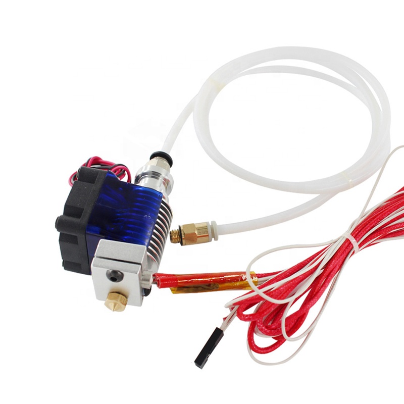 3D принтер V6 12V/24V Дистанционное Боуден принтом j-головки Hotend экструдер 1 м трубки и вентилятор охлаждения кронштейн для 1,75 мм 0,4 мм e3d