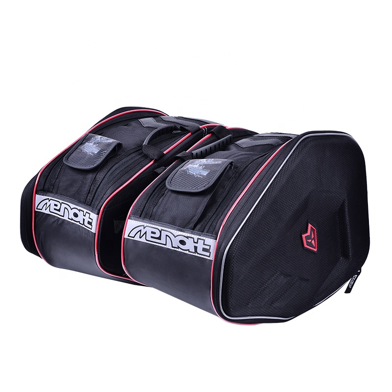 MENAT Fashion Geometric Helmet Motorbike Rear Seat Tail Waterproof Saddlebags Saddle Bags Motorcycle Panniers