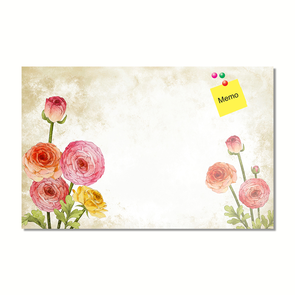 Modern sunflower Pattern Chinese Supplier Wall Art Painting Cork Message Board memo board