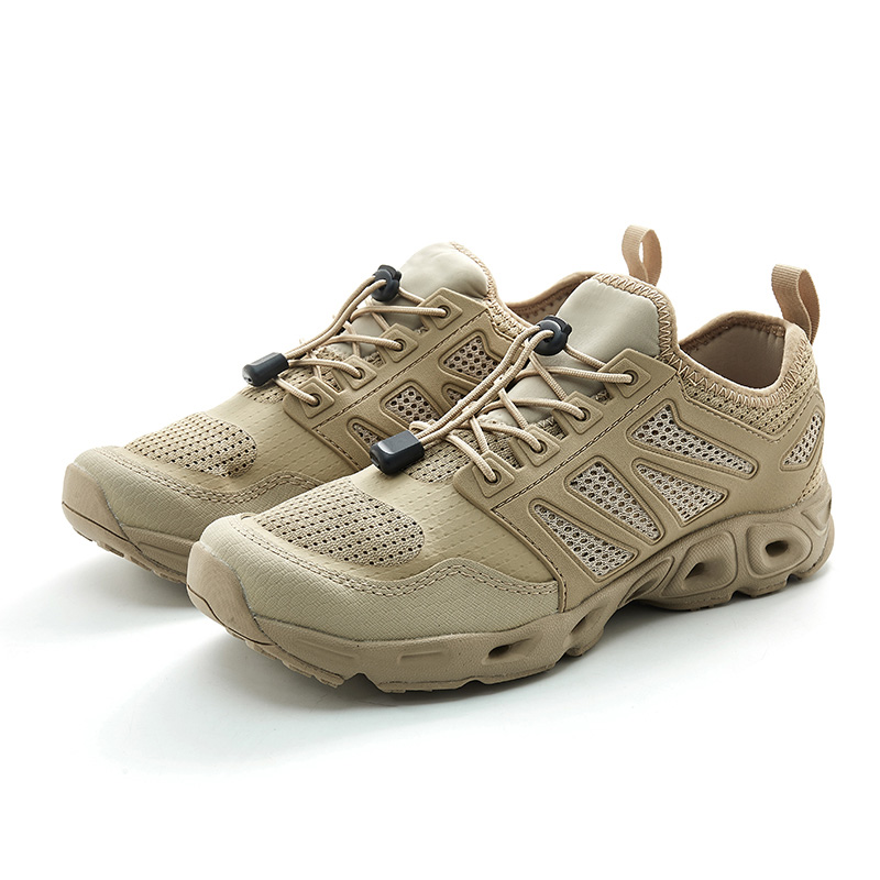 Breathable mesh lightweight beach water shoes men hiking shoes low-cut trekking shoes