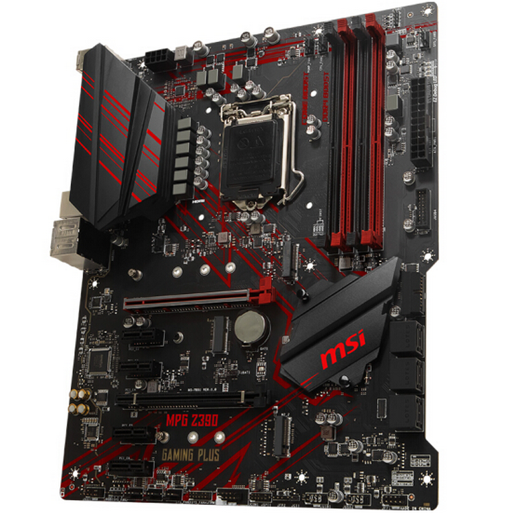 Материнская плата MSI MPG Z390 GAMING PLUS поддерживает процессор Intel 9-го поколения 9600K / 9700K / 9900K Intel Z390 / LGA 1151