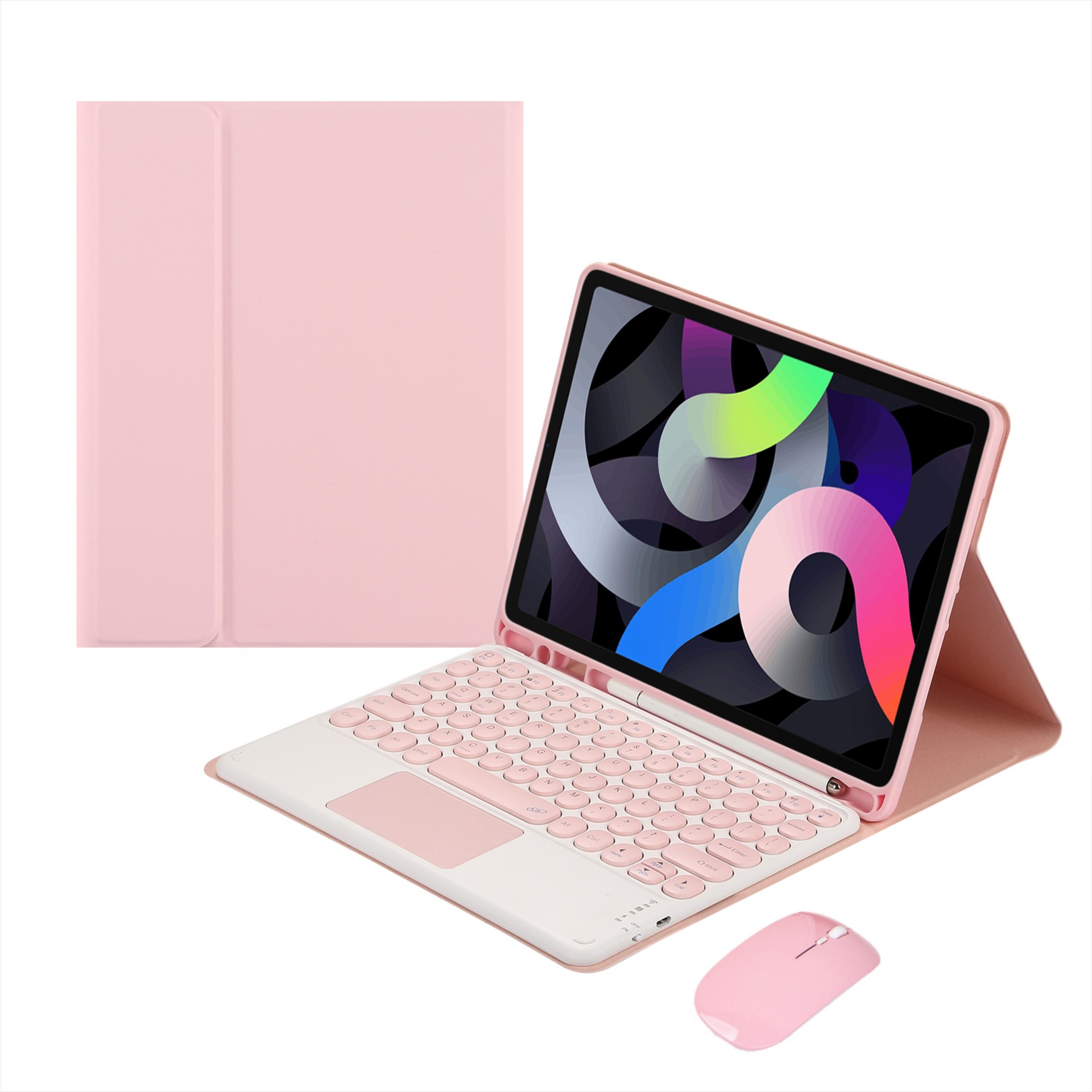 Новый чехол для планшета с сенсорной клавиатурой для iPad air/air2, 9,7 дюйма, чехол для планшета с мышью 10,2/2021/2020/2019