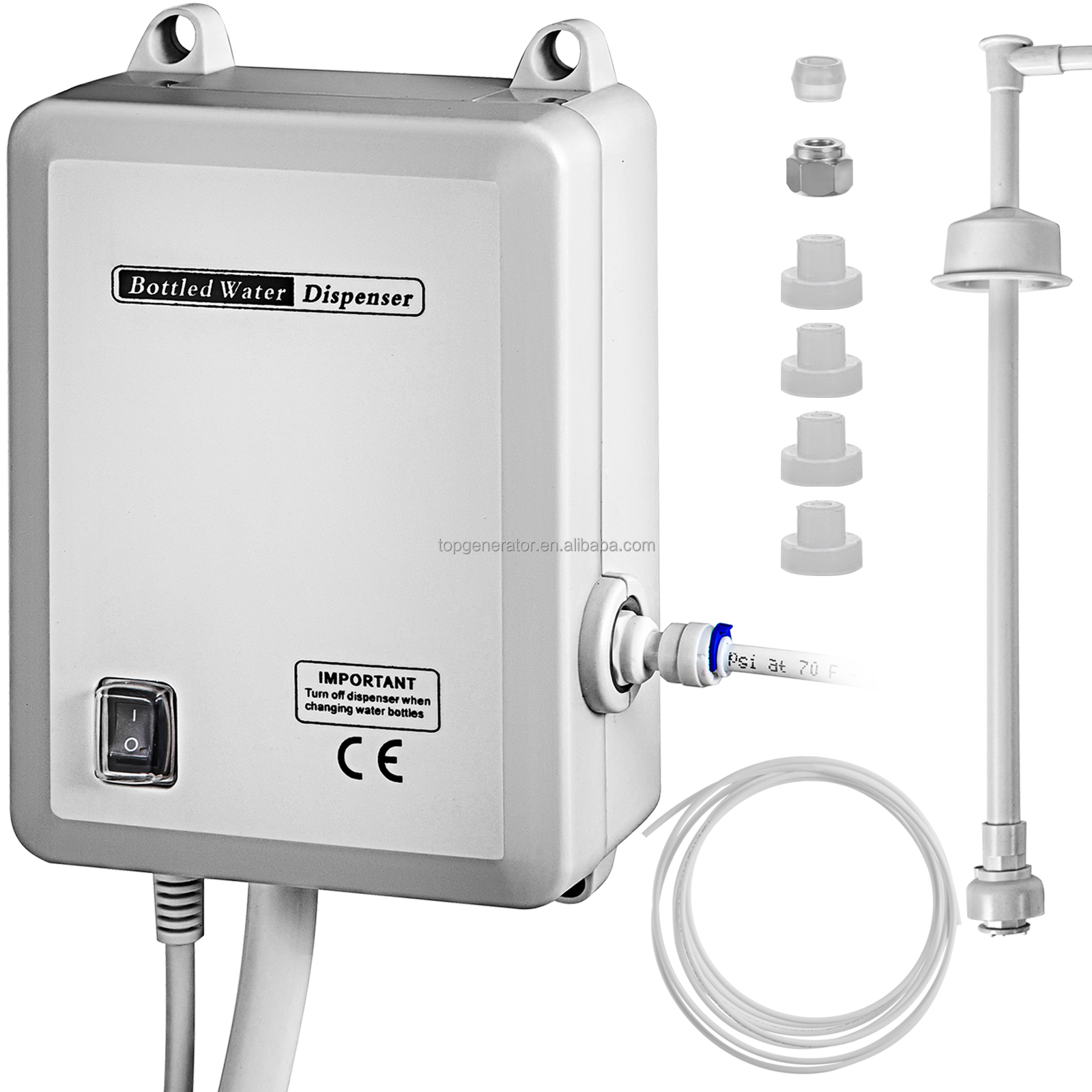 Flojet 5-галлонная бутылка с BW4003-000A бутилированной воды насос дозатор, 240 щелочные батареи яркос/Вт штепсельная вилка британского стандарта & 1/4 "насосно-компрессорных труб (используется для того, чтобы быть BW2005A)