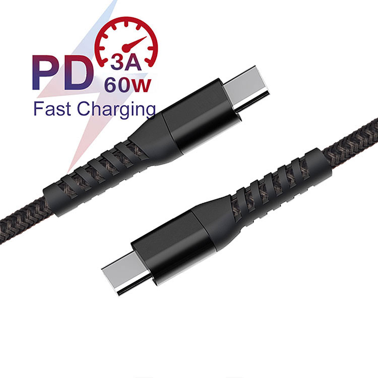 Фокусируется цены по прейскуранту завода-изготовителя кабель-Переходник USB C кабель 60 Вт Тип C PD/QC шнур для быстрой зарядки и передачи зарядное устройство, совместимое с Samsung Galaxy кабель для передачи данных