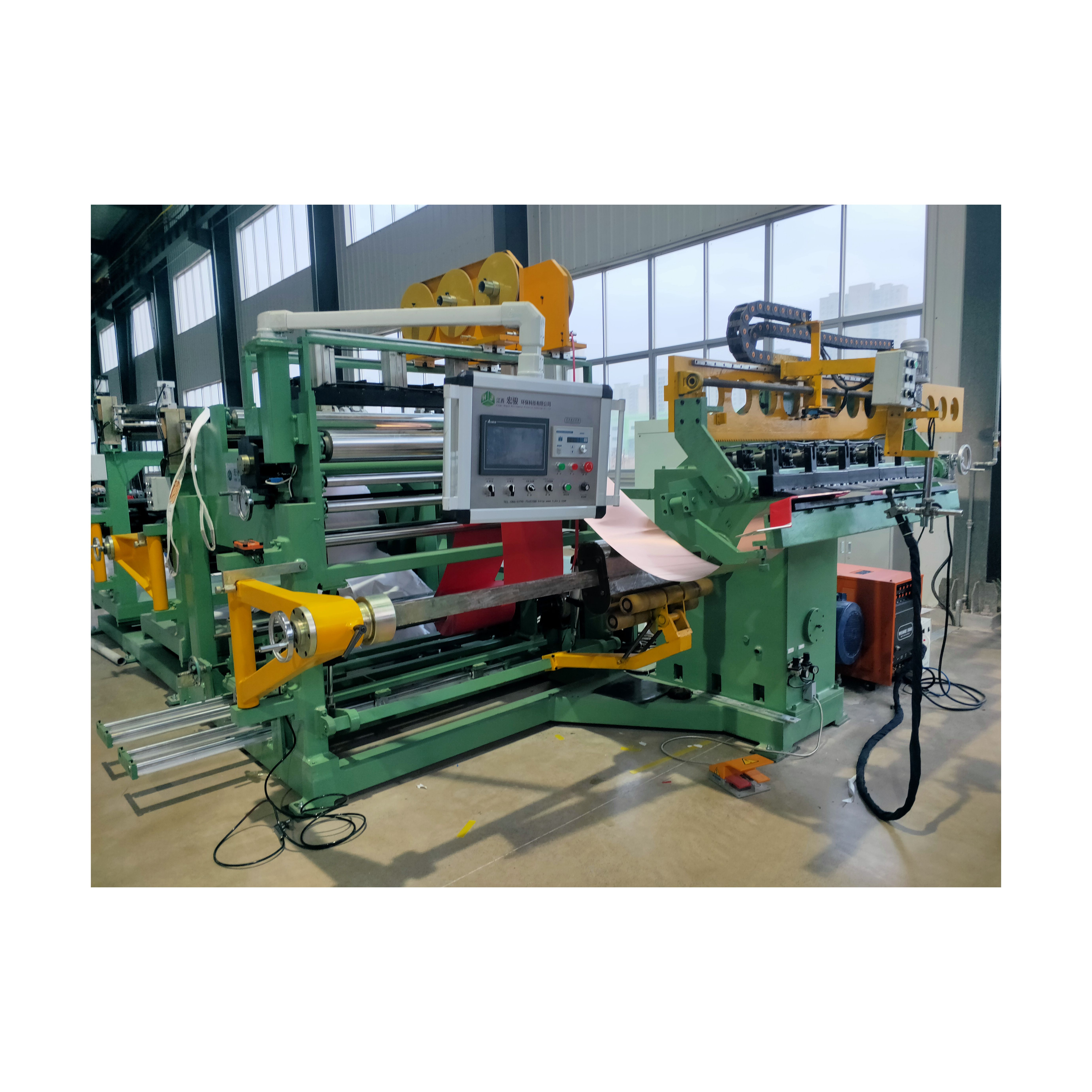 BRJ-1400-2 Made In China Stable Tension Double-layer Foil Winding Machine for Low Voltage Transformer Coil Winding