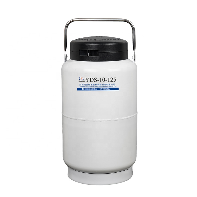 stainless steel storage tank 10liter liquid nitrogen tank yds 10l 125 cryocan container