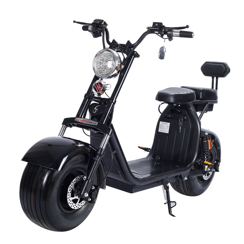 2020 1000w-2000w 40-60 км мотоцикл электрический Citicoco 2 большими колёсами для взрослых