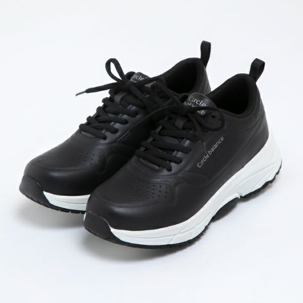 Casual black leather mesh yoga balance training women's casual ladies sneakers shoes