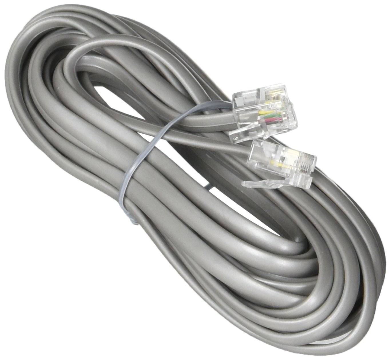 6p4c Rj11 2 пары на плоской подошве 100 м экранированный джемпер спираль Rj12 Heavy Duty телефонный кабель