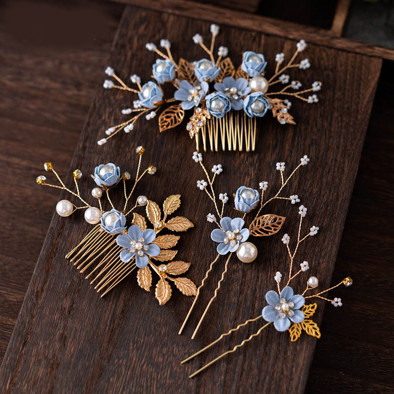 2020 Bridal Wedding Luxury Hairpin For Women Hair Combs Headdress Prom Elegant Hair Accessories Gold Leaves Headwear